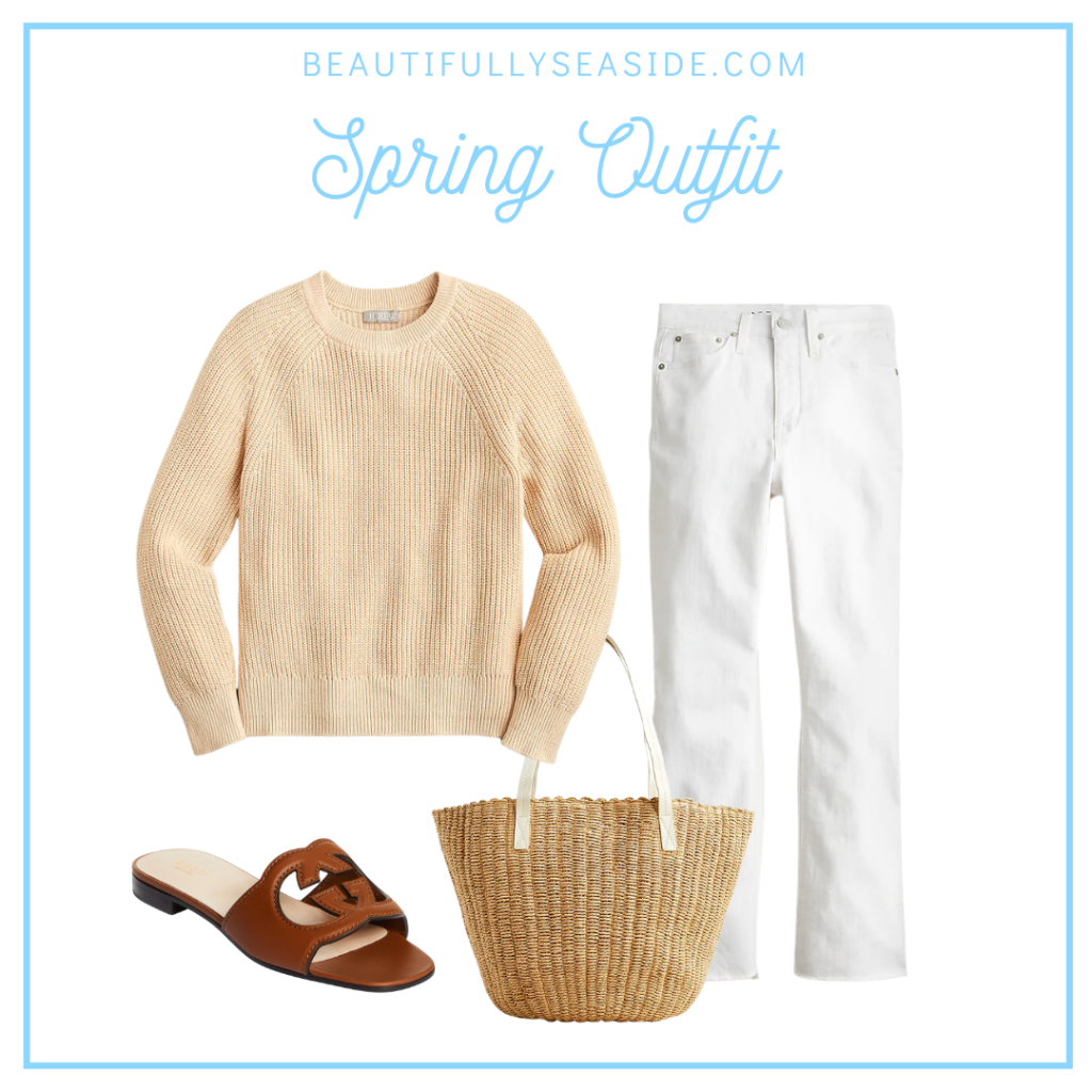 5 STYLISH WAYS TO WEAR WHITE JEANS THIS SPRING - Beautifully Seaside