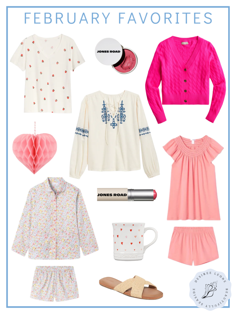 Desiree Leone of Beautifully Seaside features new February arrivals to get excited about. Shop new arrivals in beauty and fashion.