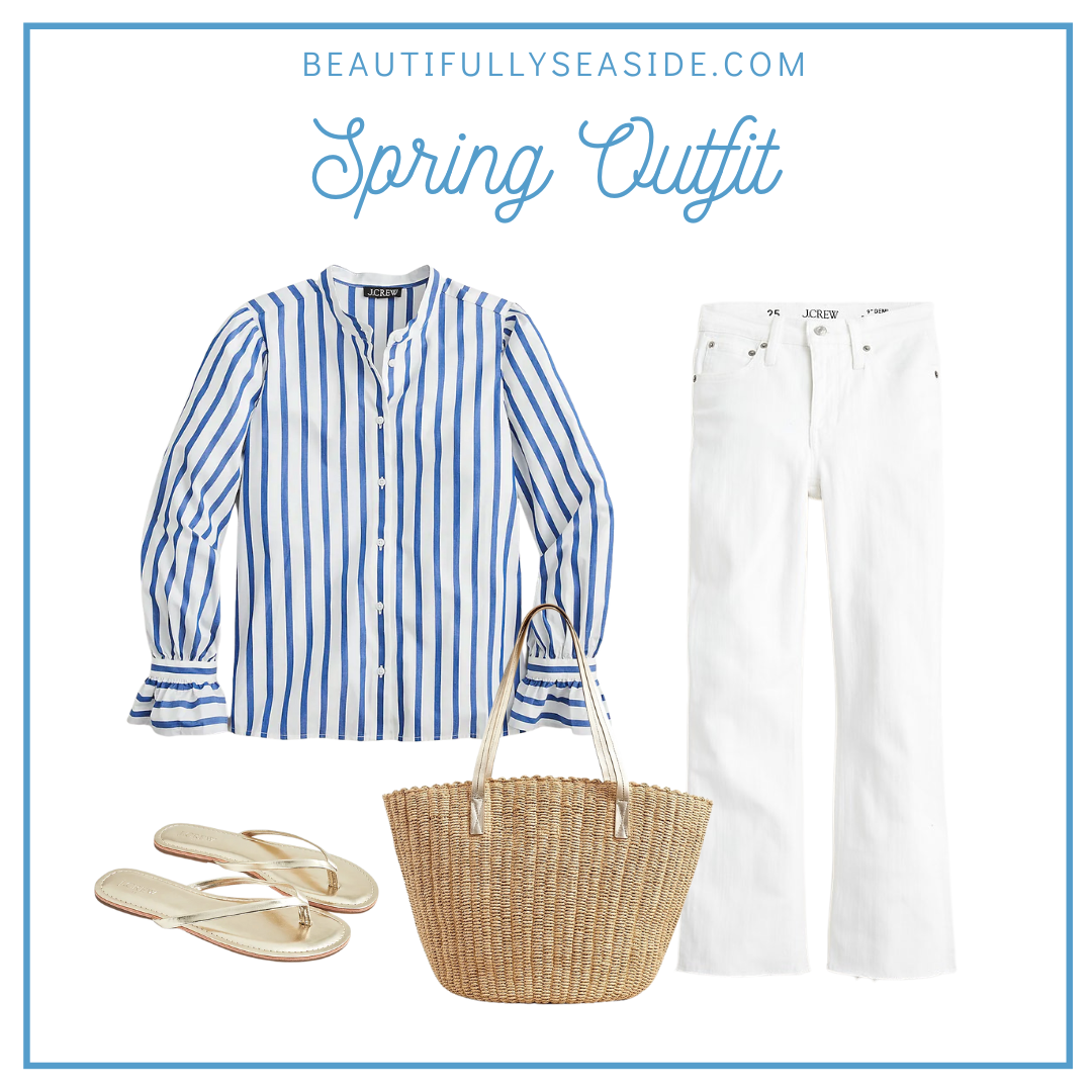 Get all the details of 5 cute outfits you'll want to wear this spring that are on sale by Desiree Leone of Beautifully Seaside.