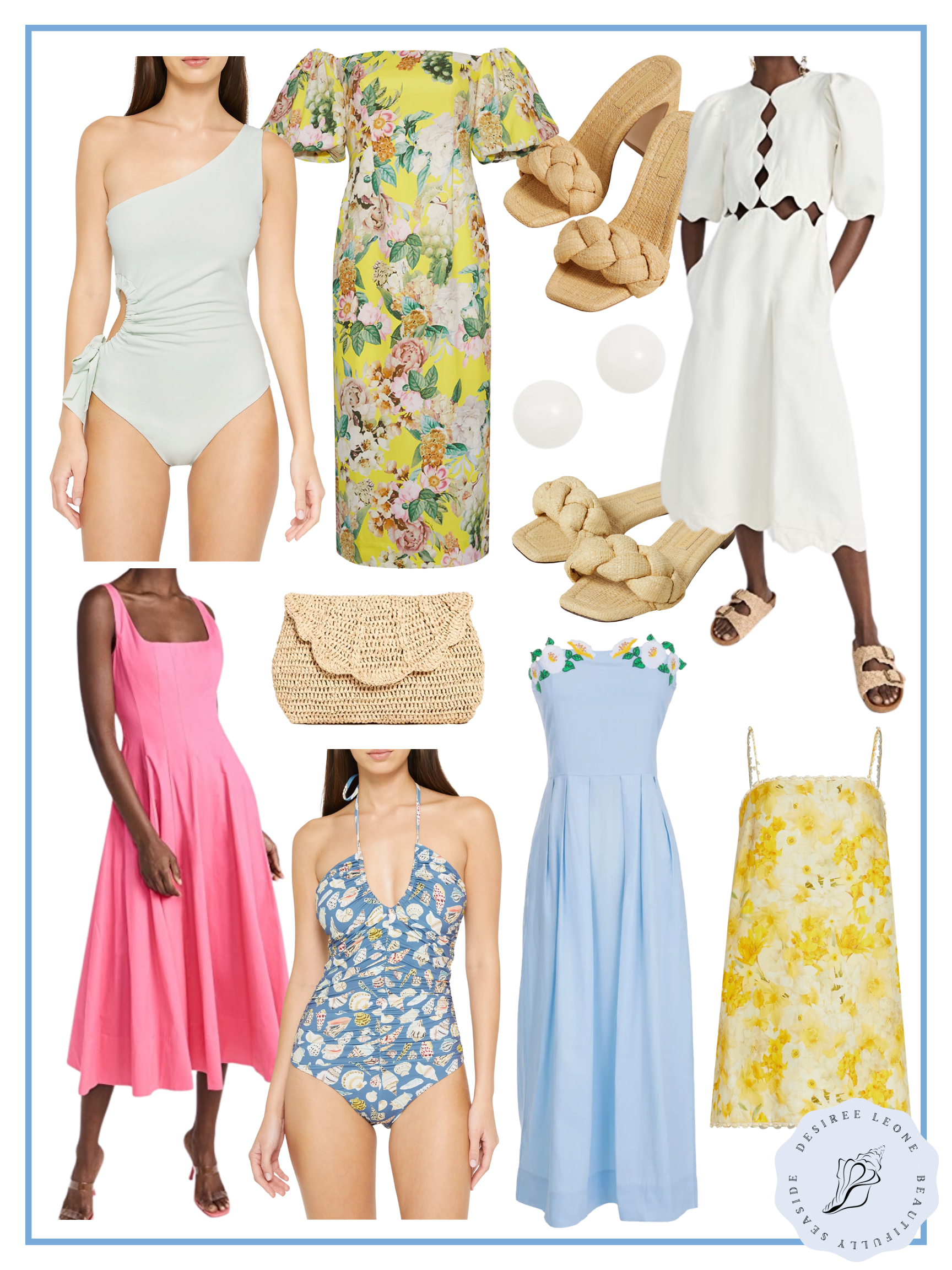 Desiree Leone of Beautifully Seaside features what's new in resort wear for 2023. Shop the prettiest dresses, swim, and more!