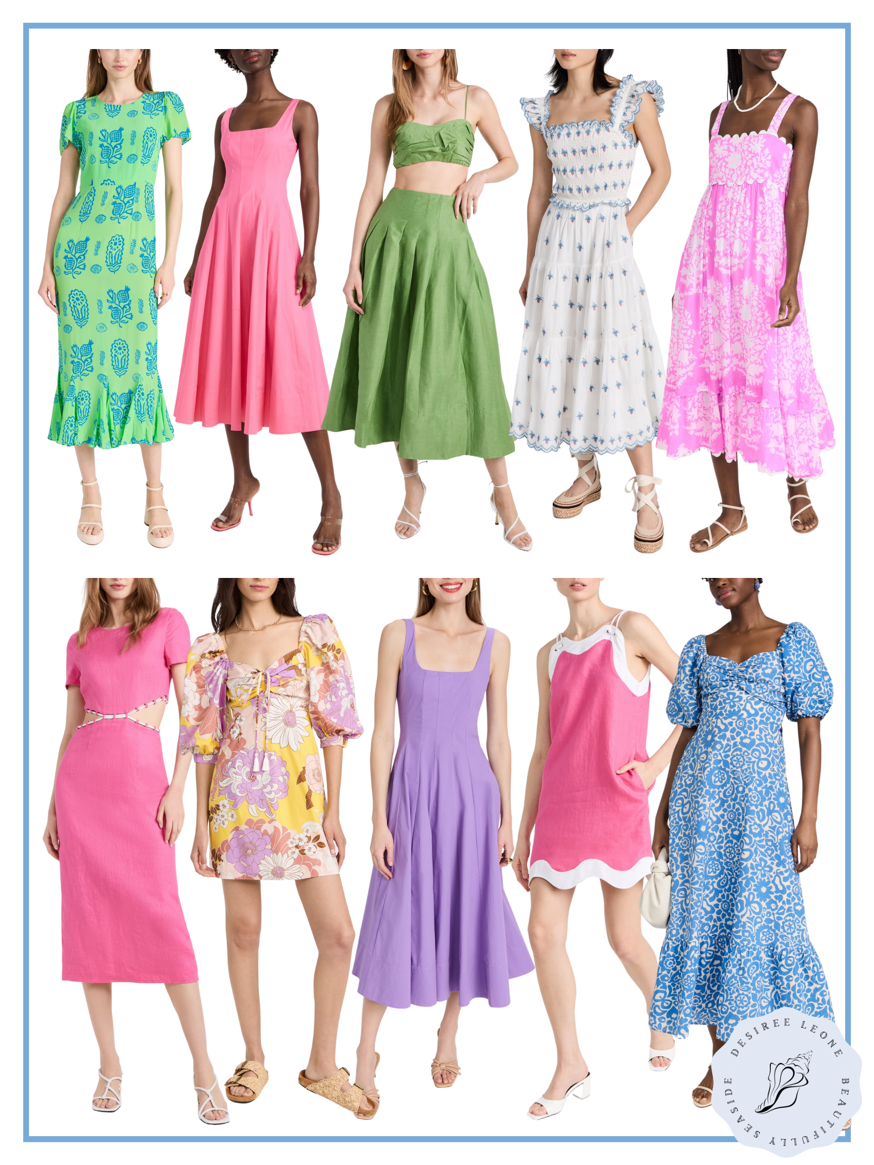 The Shopbop Sale Event is here for spring and summer and Desiree Leone of Beautifully Seaside is shares the best dresses on sale!