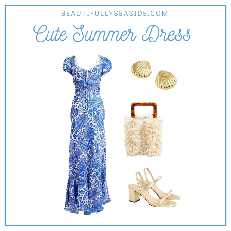 Maxi Dress in Tidewater Floral J.Crew outfit idea