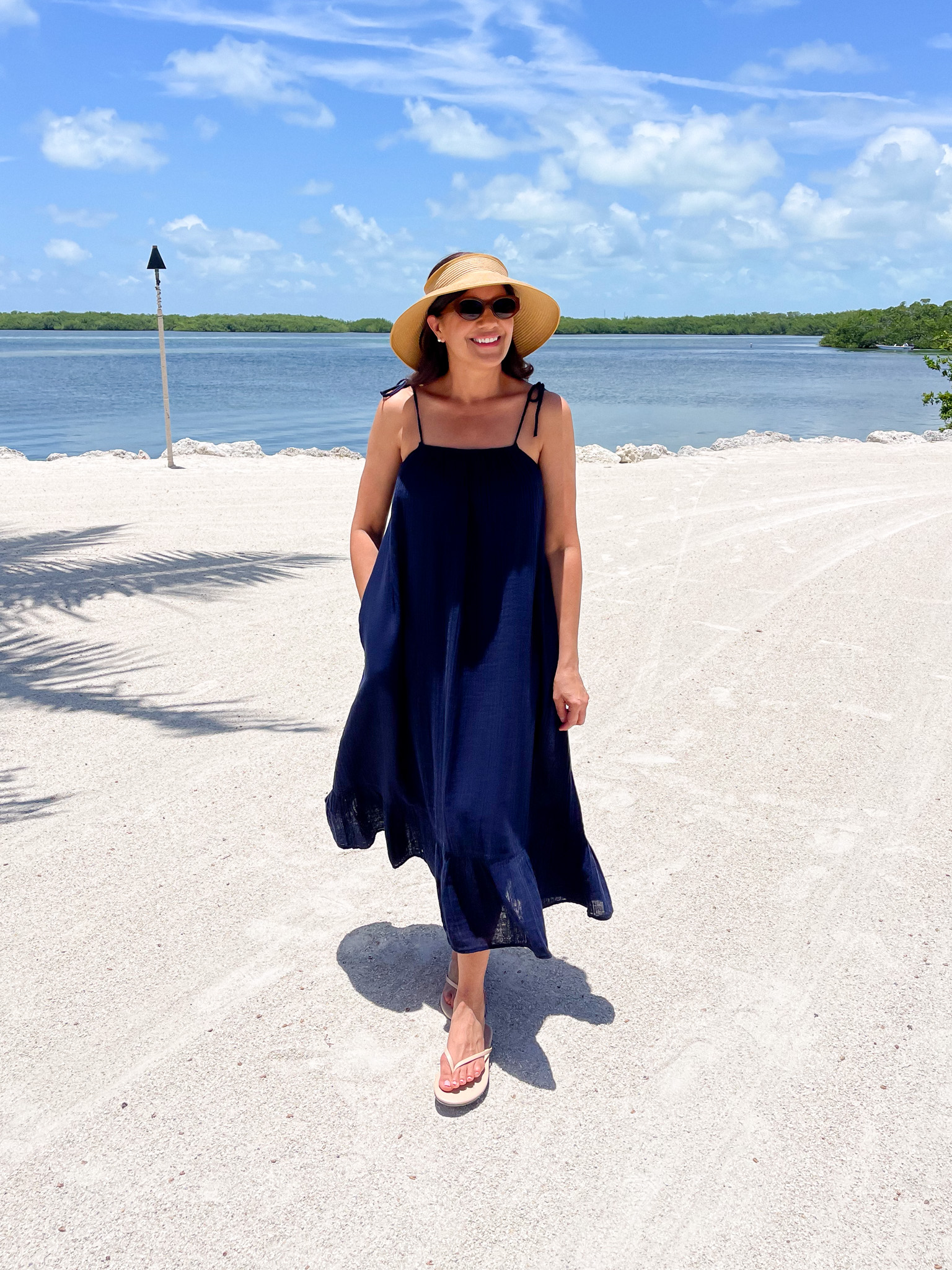 Introducing beautiful new Walmart dresses you'll love for summer that are super stylish and affordable for vacation. Worn by Desiree Leone of Beautifully Seaside