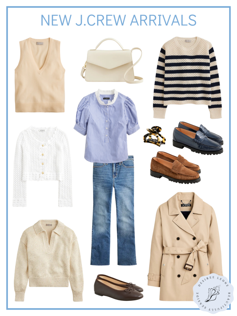 Get ready for fall with J.Crew's new August collection that just arrived with Desiree Leone of Beautifully Seaside.