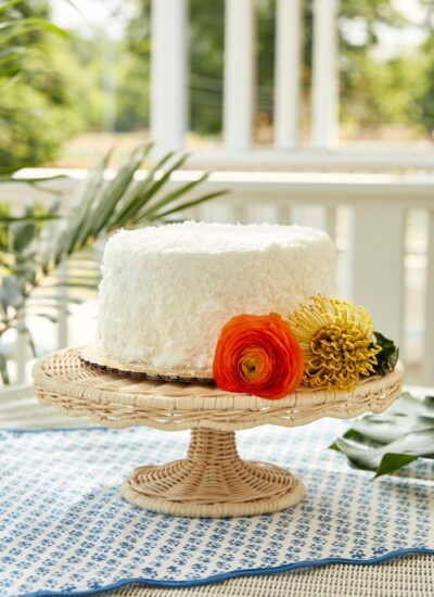 Amanda Lindroth Rattan Cake Stand - Rectangle main image 1