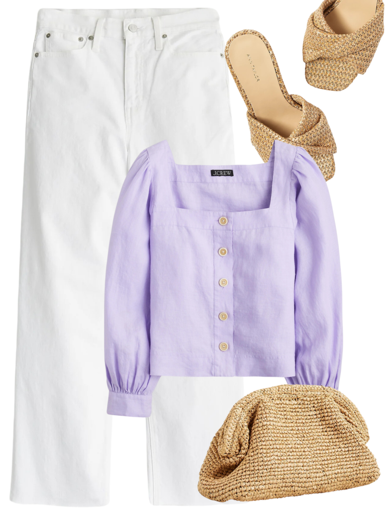 5 EASY WAYS TO STYLE WHITE WIDE LEG JEANS