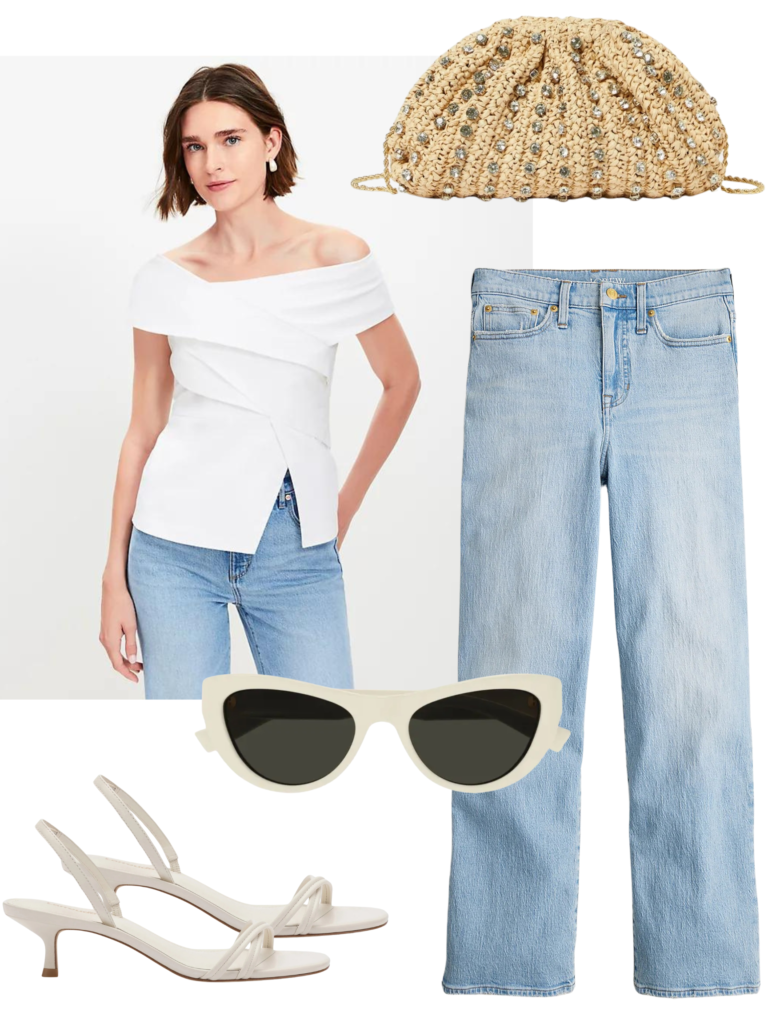 Desiree Leone of Beautifully Seaside shares 15 beautiful tops to wear with denim jeans for the easiest outfit ever. 