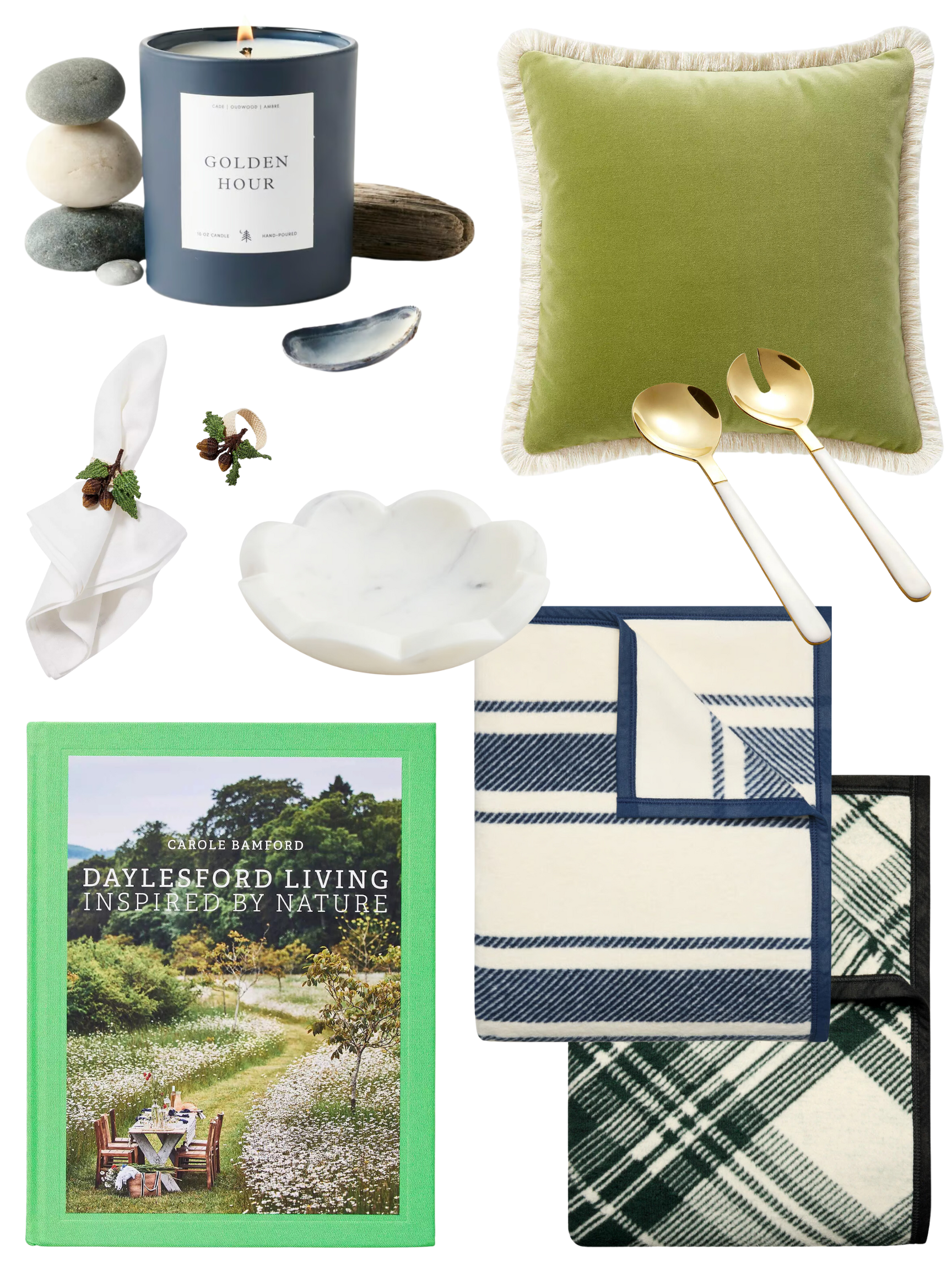 How to create the ultimate cozy cabin vibe for fall and winter, featuring cozy blankets, tabletop pieces, scented candles, and more.