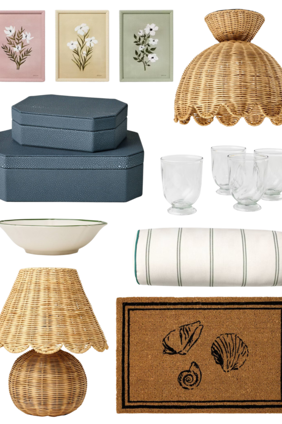 Shop the new Target home decor arrivals for the new year, including wicker lamps, wicker flush mount lights, and more!