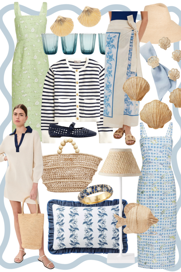 Desiree Leone of Beautifully Seaside shares this week's Looks I Love 1/8/25, featuring the prettiest style to wear and for your coastal home.