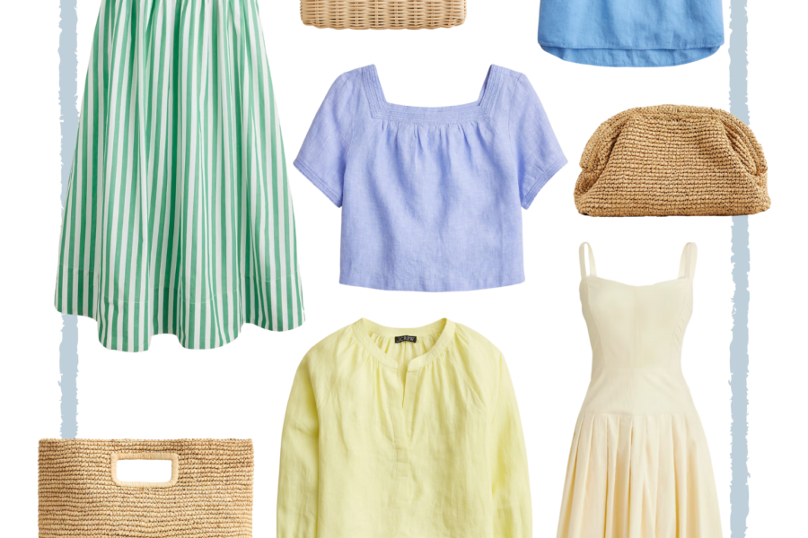 Loving these new spring arrivals at J.Crew, featuring the prettiest dresses, tops, bags, sandals, and more.