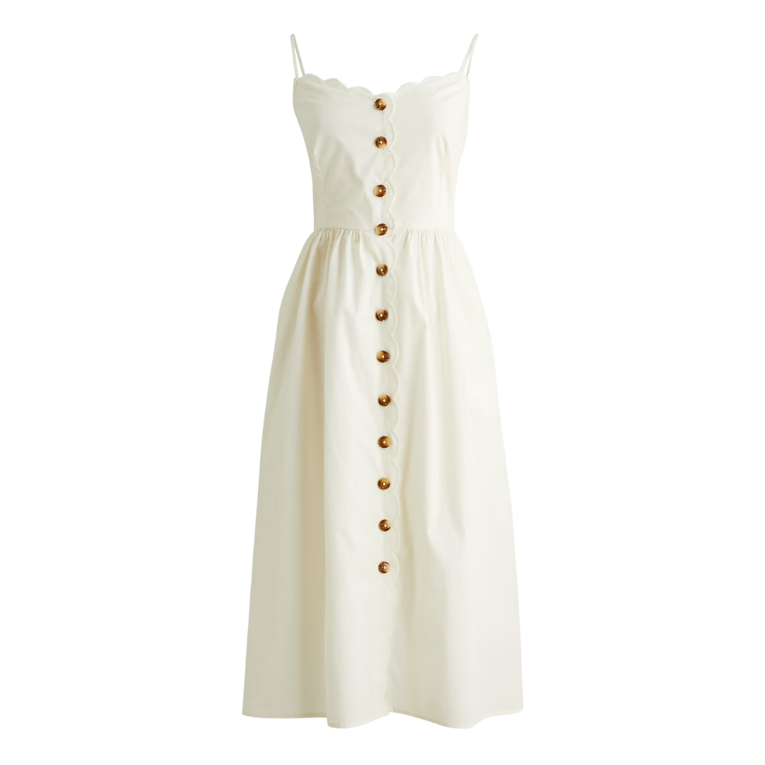 j crew factory cocktail dress Tiered Ruffle Midi Dress For Women