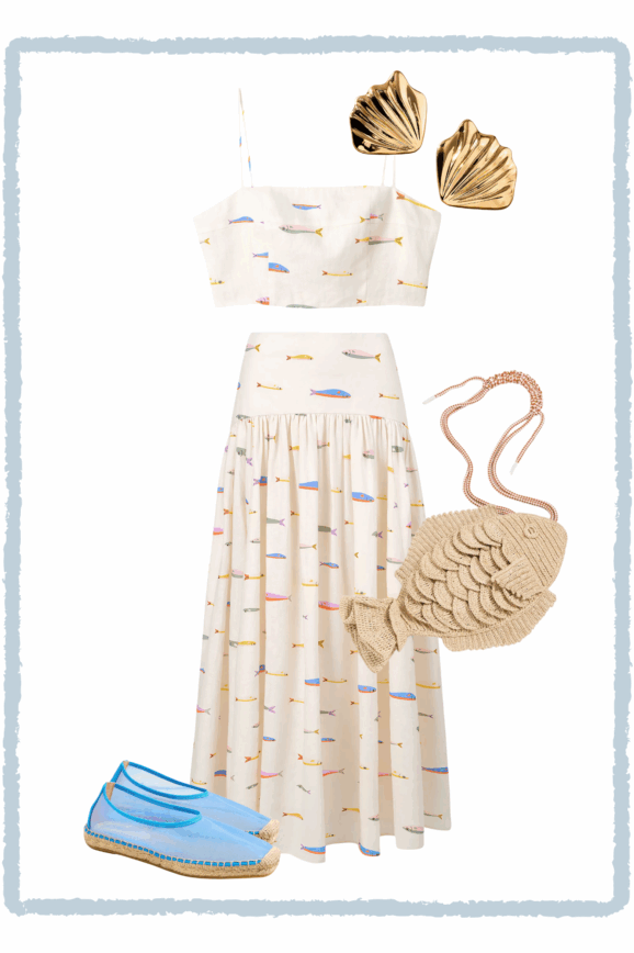 Desiree Leone of Beautifully Seaside shares how to wear the fisherman aesthetic this summer, including 5 head-to-toe looks.