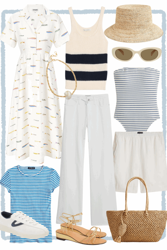 Desiree Leone of Beautifully Seaside shares, The Effortless 12-Piece Summer Capsule I’m Living in Right Now.