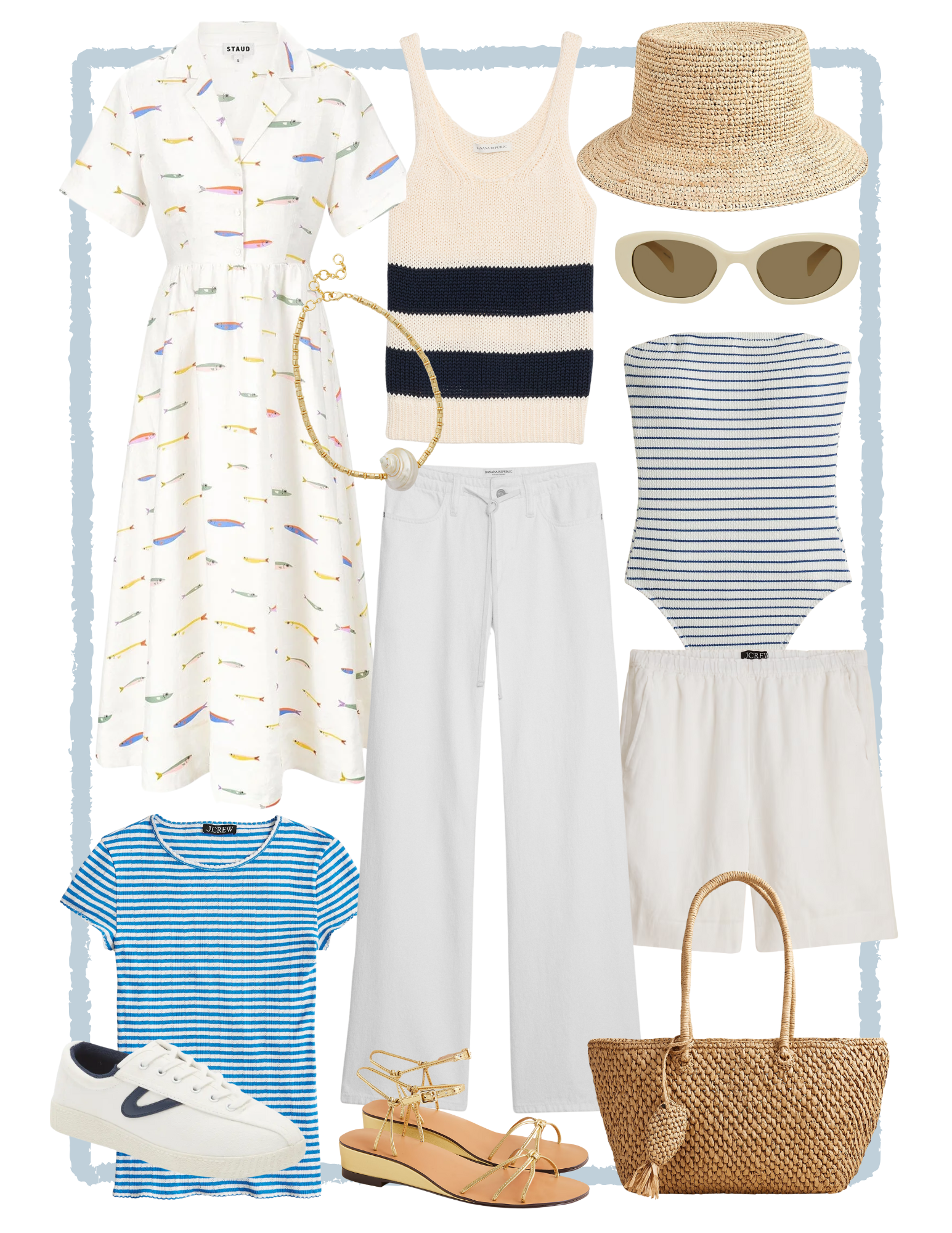 Desiree Leone of Beautifully Seaside shares, The Effortless 12-Piece Summer Capsule I’m Living in Right Now.