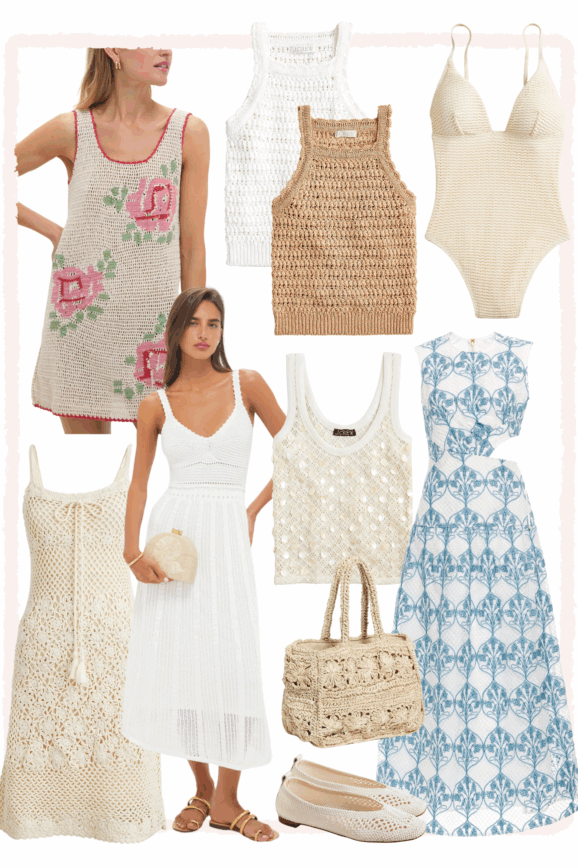 If You’re Not Wearing Crochet Yet This Summer—Start Here — These soft, textured pieces give your wardrobe that breezy, coastal feel.