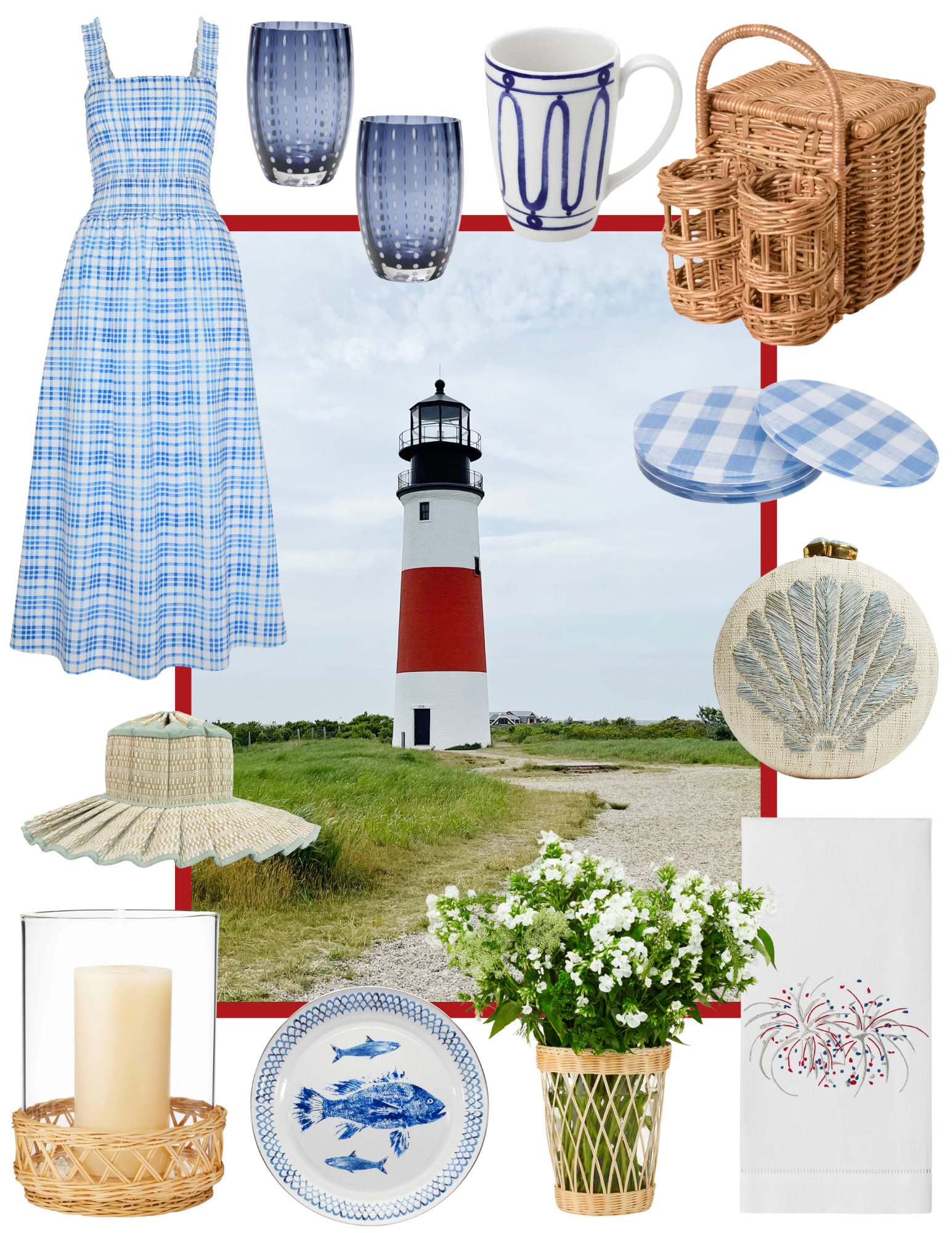 Hosting This 4th of July? Copy This Nantucket-Inspired Cottage Look, complete with what to wear and how to decorate this year.