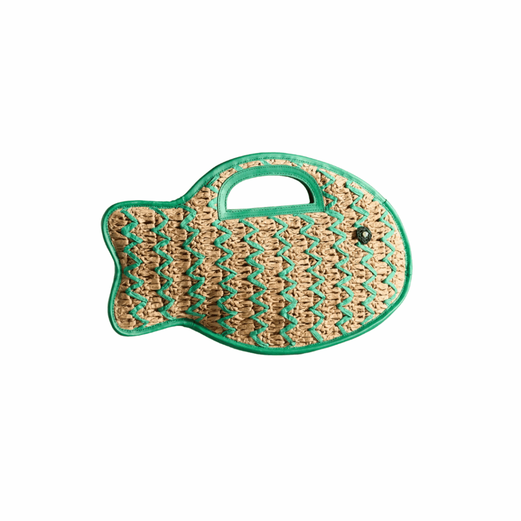 I Didn’t Expect to Love Fish-Shaped Accessories This Much—But Here We Are: From raffia clutches to sardine-print dresses.