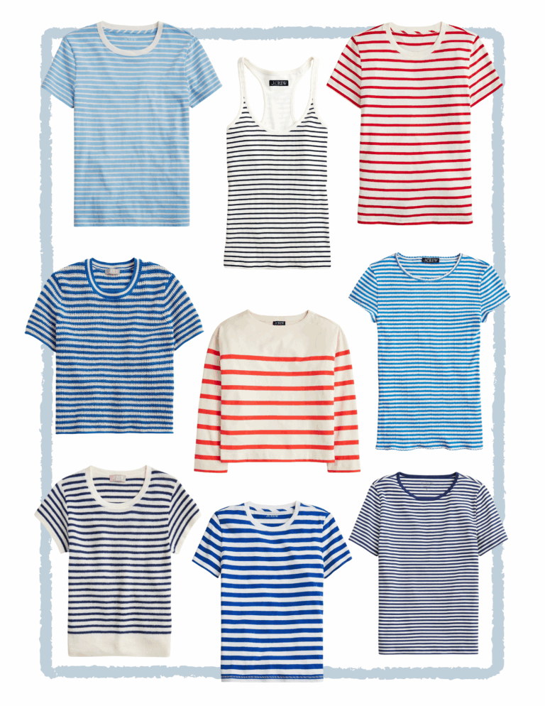 These Classic Striped Tees Are Giving Summer on Nantucket Vibes. The timeless nautical staple that makes every outfit feel fresh and coastal.