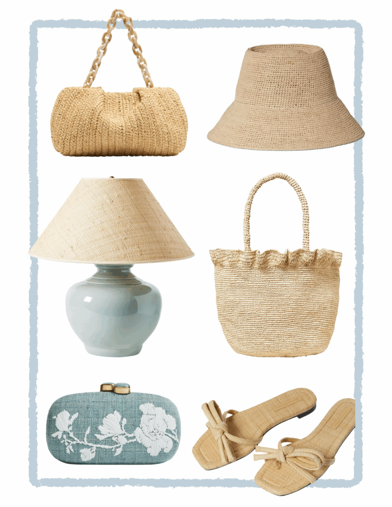 The Prettiest Raffia Accessories I’m Eyeing Right Now — timeless coastal pieces for your home and wardrobe. 