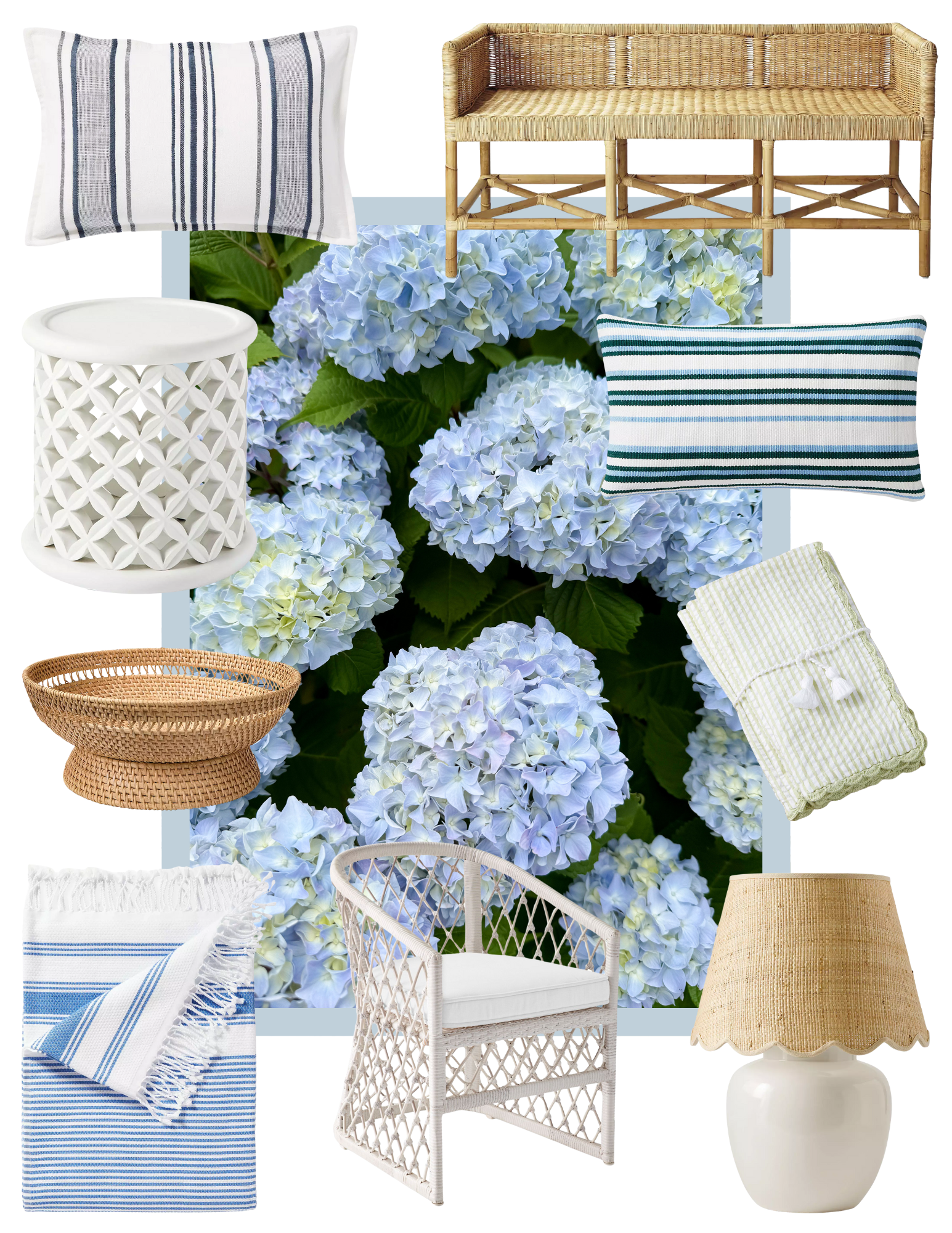 Love A Coastal Vibe? These Pieces Look Straight Out Of A Nantucket Beach House (On Sale), including lots of wicker, stripes, and more.