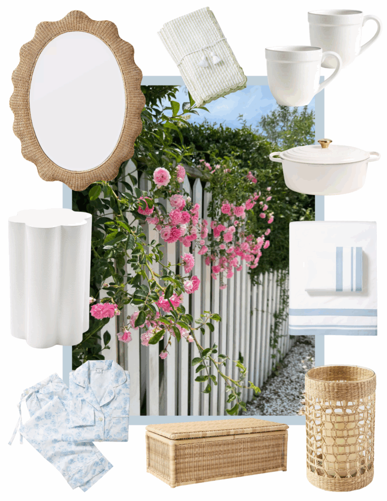 Back From Nantucket—and Suddenly I Want My House to Look Like a Seaside Cottage, from crisp cottage style bedding to wicker decor pieces.