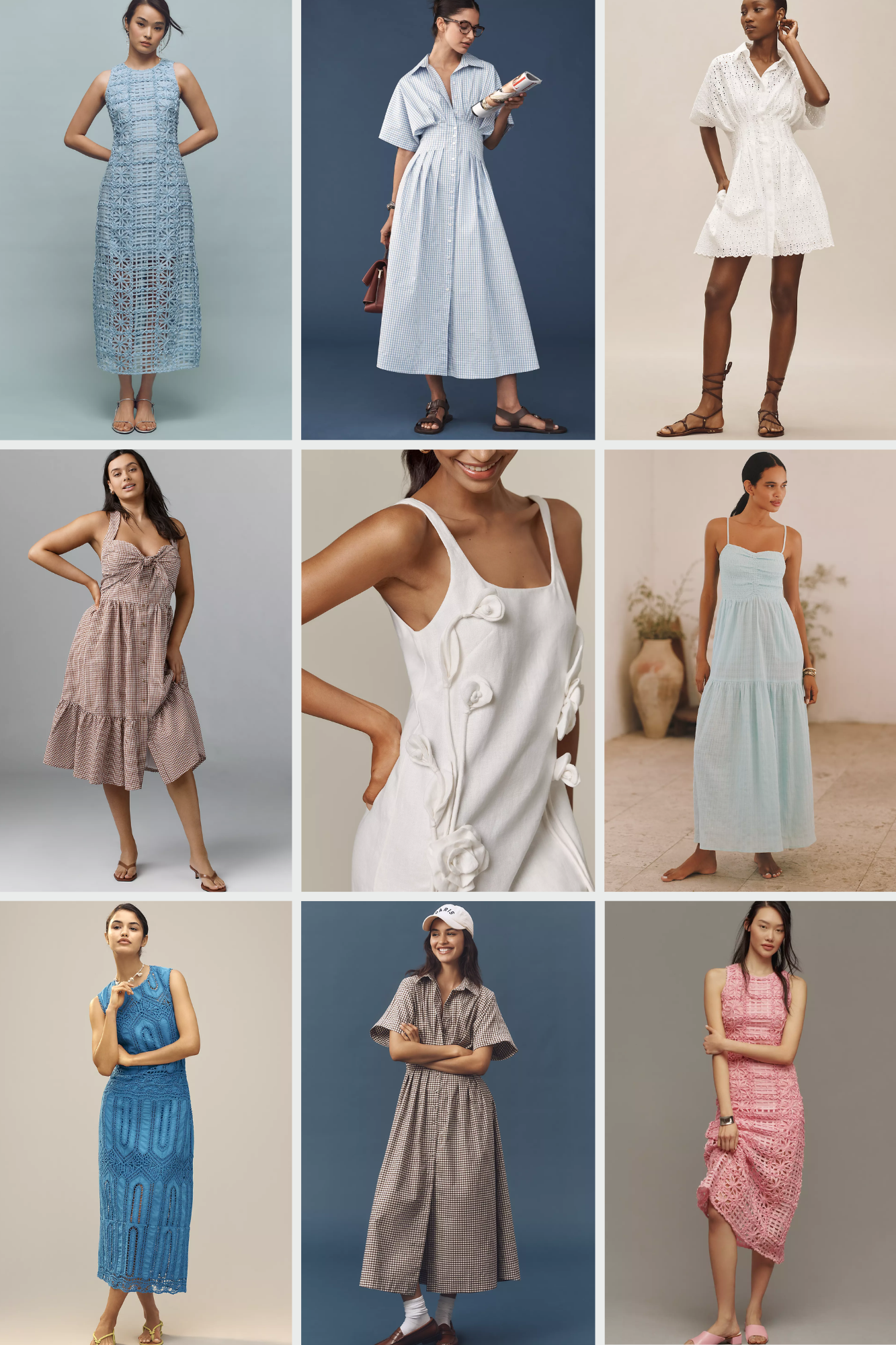 The dreamiest dresses to wear now (and later), including the prettiest prints, textures, colors, and styles.