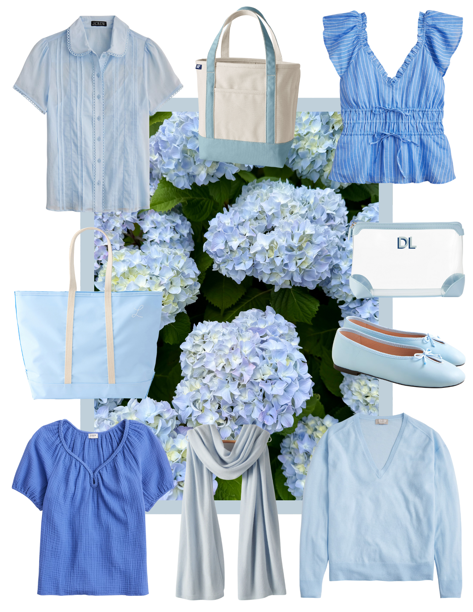 Hydrangea Blues: A Color Story for Every Coastal Girl at Heart. Shop the prettiest new arrivals in these lovely Nantucket shades of blue.