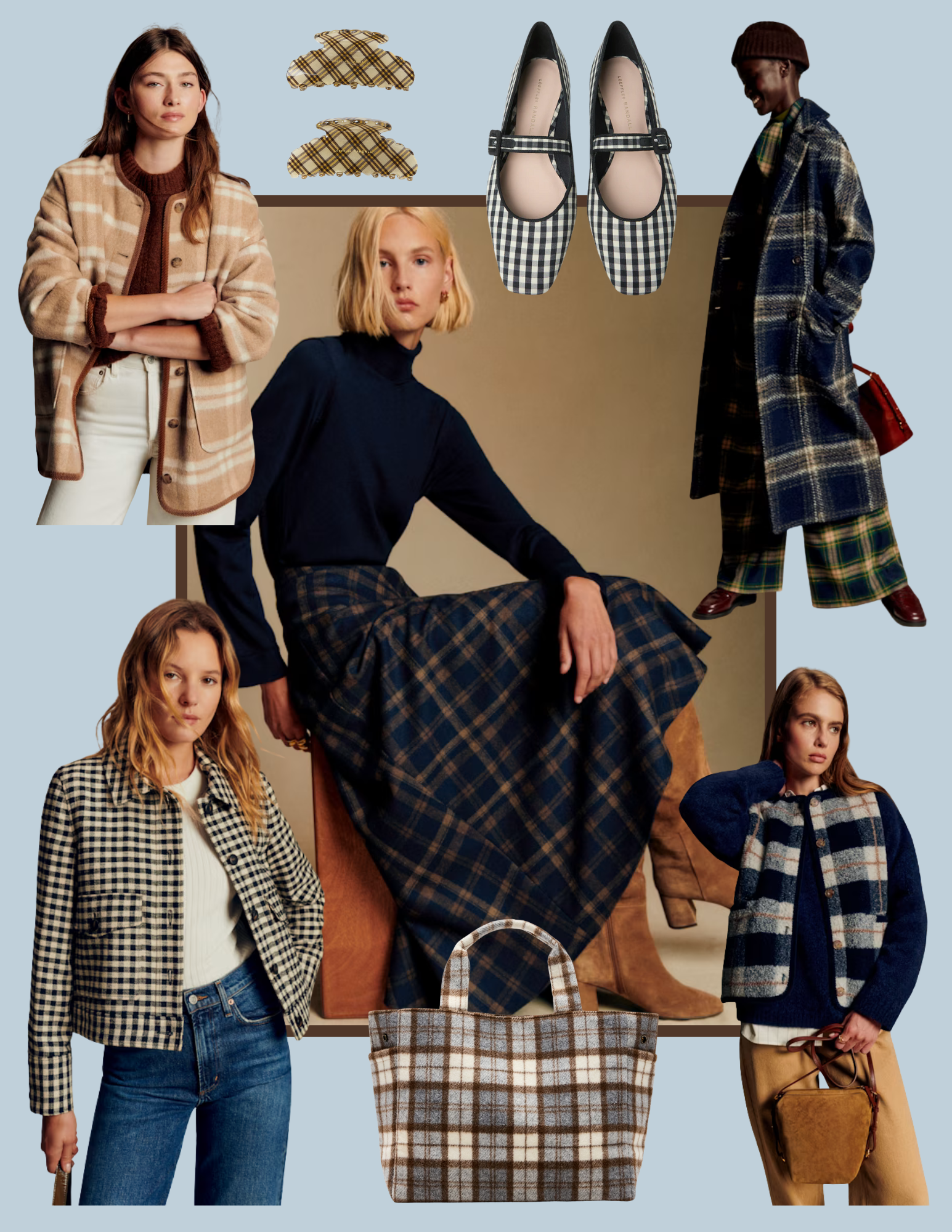 The Best Plaid Finds for Fall, including the prettiest coat, jackets, skirts, and beautiful accessories for the season.