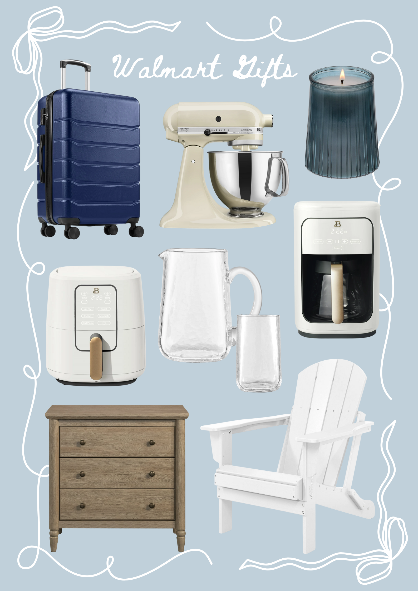 Walmart gifts that make holiday shopping easy, from the best kitchen accessories to beautiful furniture pieces.