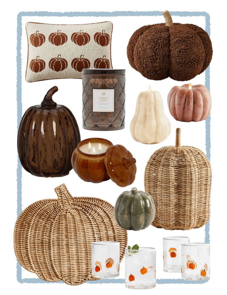 How to set a cozy fall mood at home, featuring my favorite pumpkin decor and scented candles to use this year.
