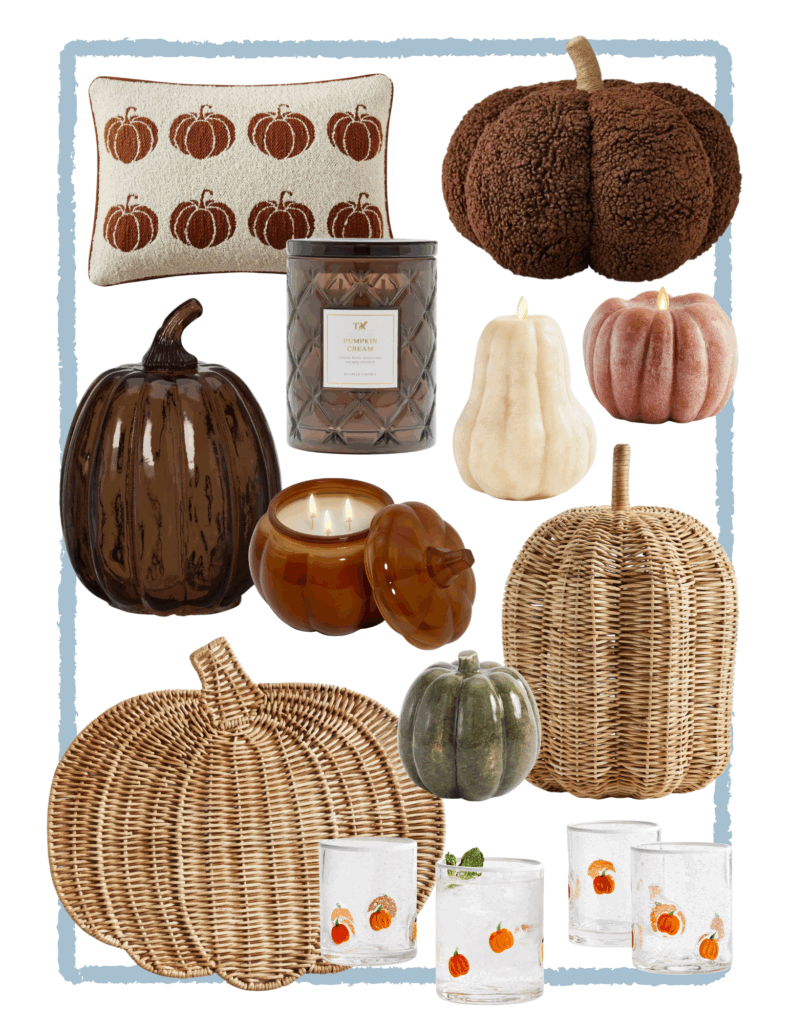 How to set a cozy fall mood at home, featuring my favorite pumpkin decor and scented candles to use this year.