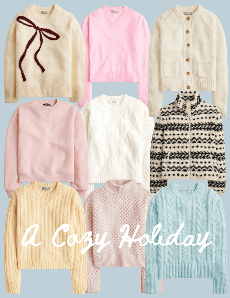 A Cozy Holiday Begins Here: J.Crew’s Winter Sweaters I’m Loving and will be wearing all winter season this year.