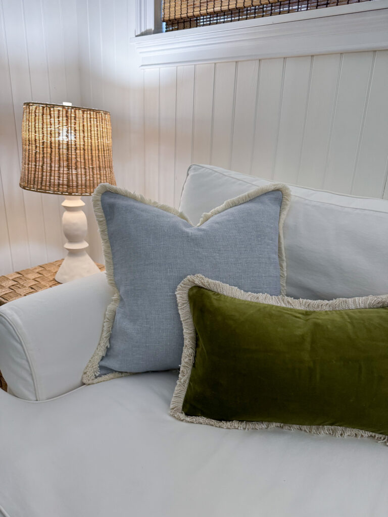 New home details I’m loving lately, including pillow covers and my new bed that's back in stock just in time for a sale.