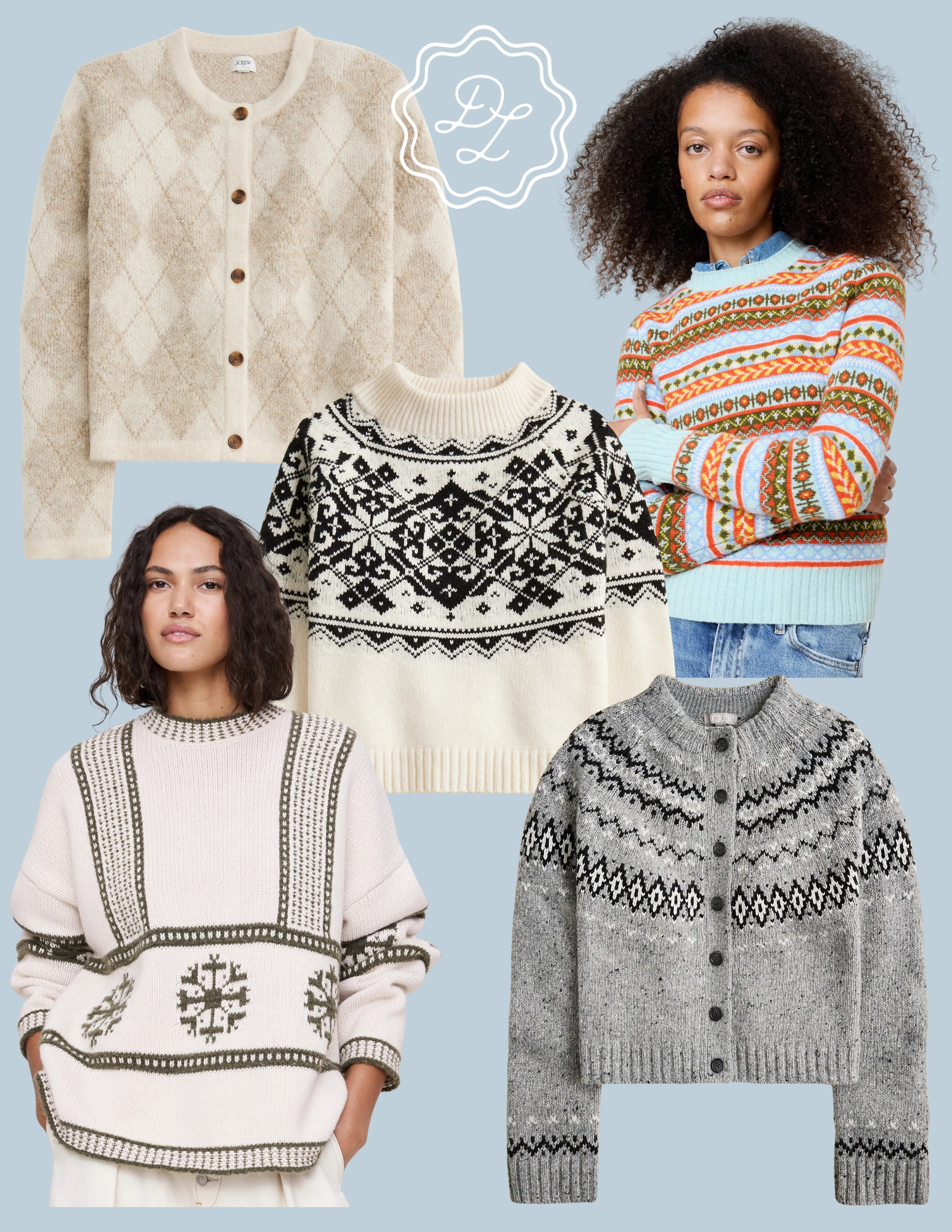 The coziest patterned sweaters to wear (and love) this holiday season, including some favorites I'm adding to my wardrobe.