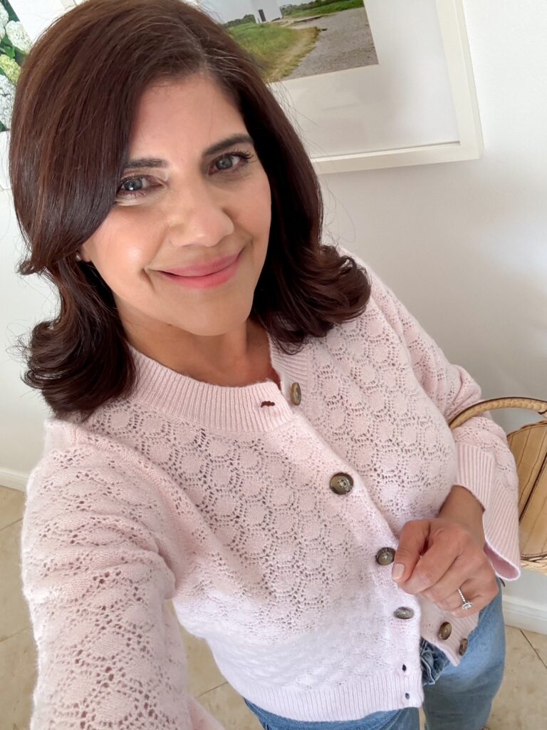 Pretty In Pink: Cozy Sweaters to Wear Now by Desiree Leone of Beautifully Seaside.