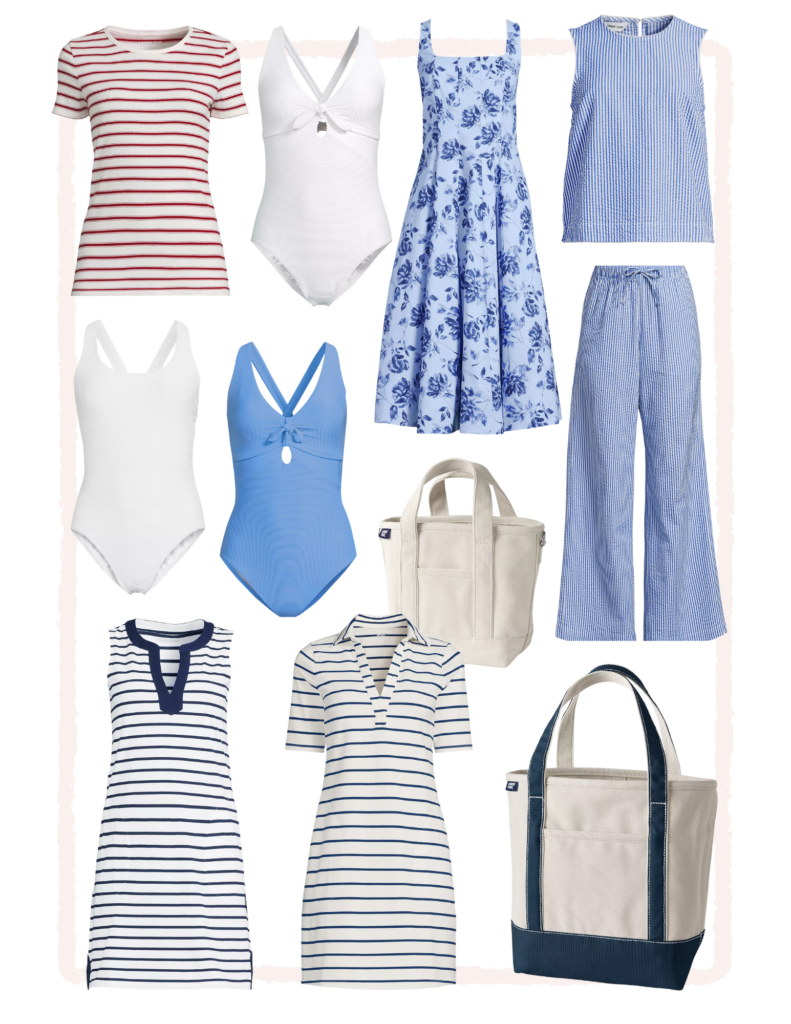 This is What an Analog Summer Wardrobe Looks Like by Lands' End, featuring everything I'd pack and wear for the season.