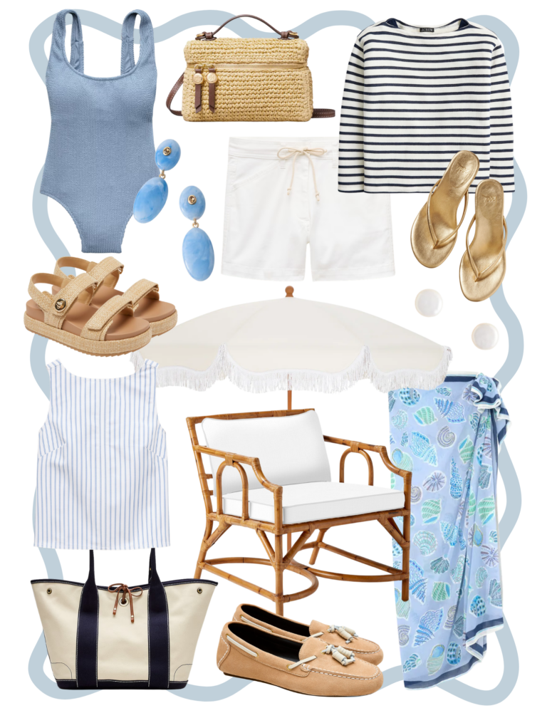 Looks I Love 5.22.26. Inspired by Nantucket featuring lots of blue and white styles for you and your home this summer season.