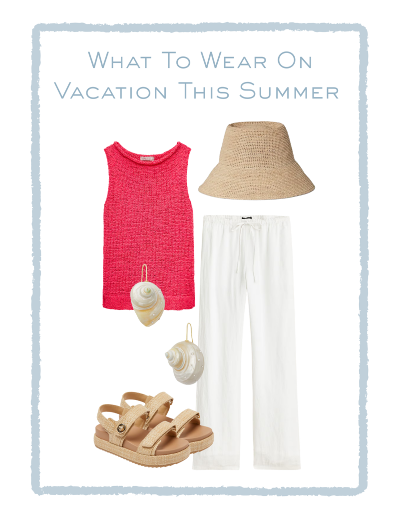 What to wear on vacation this summer, featuring new beautiful summer pieces to mix and match all summer long.